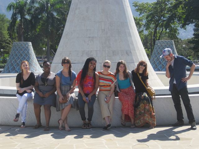 Our fearless students at the Mupanah Museum du Pantheon National d"Haiti