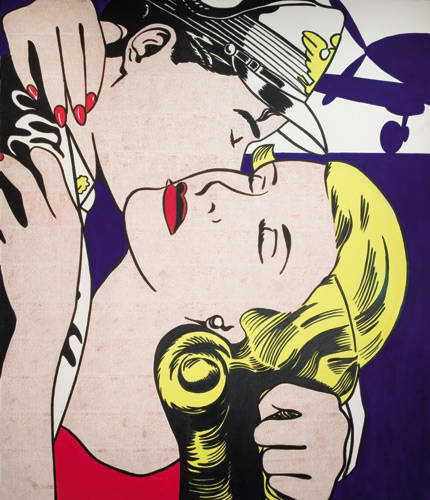 Roy Lichtenstein, The Kiss, 1962, David Geffen Collection, Los Angeles