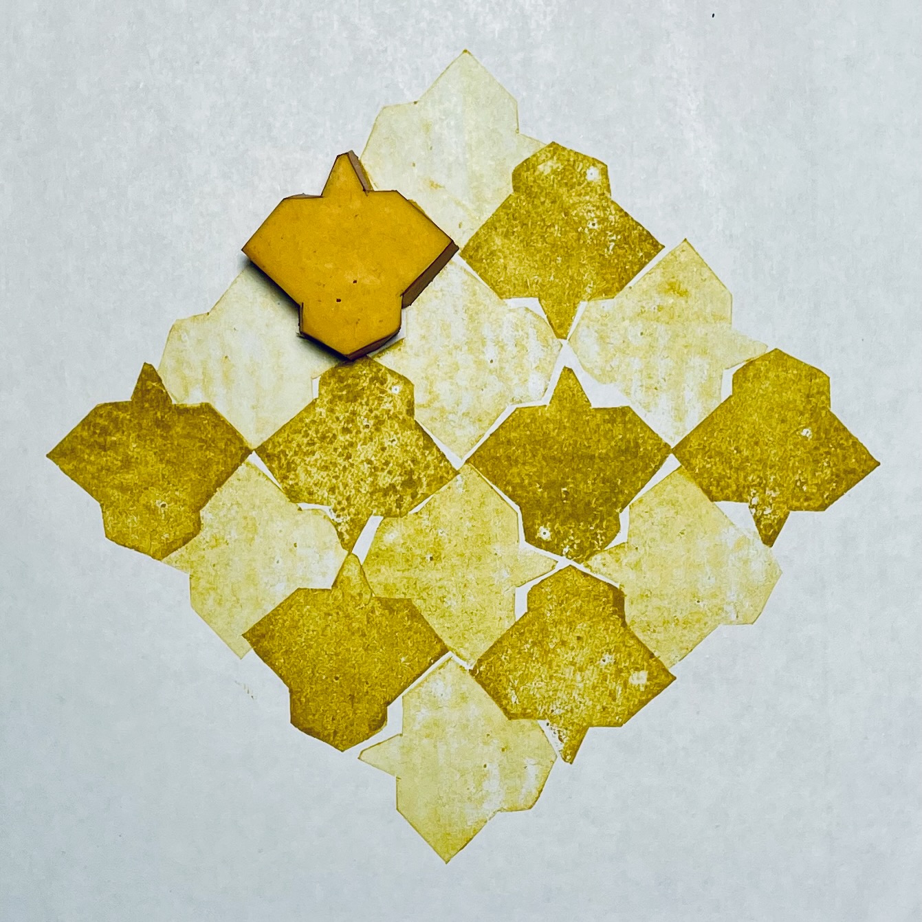 tesselated stamp pattern