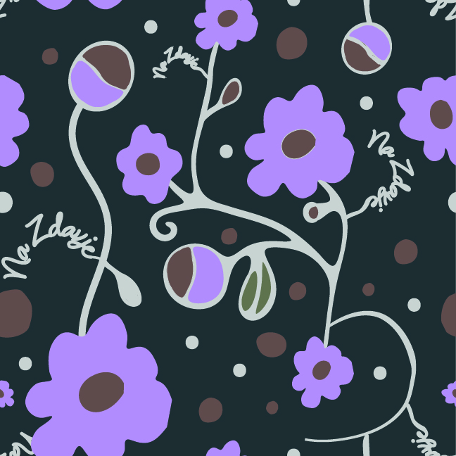 flower pattern with vines